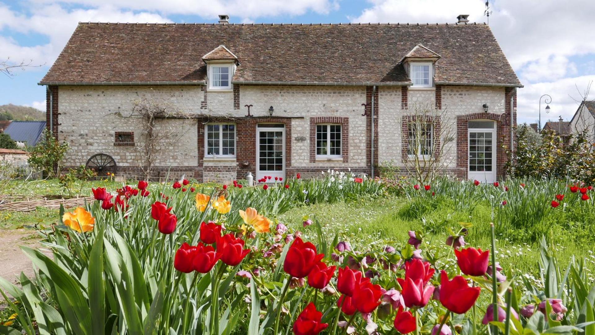 Villa Les Jardins De Felicie à Poses Extérieur photo
